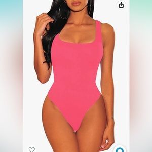Women's Summer Bodycon Sleeveless Tank Top One Piece Leotard Bodysuit